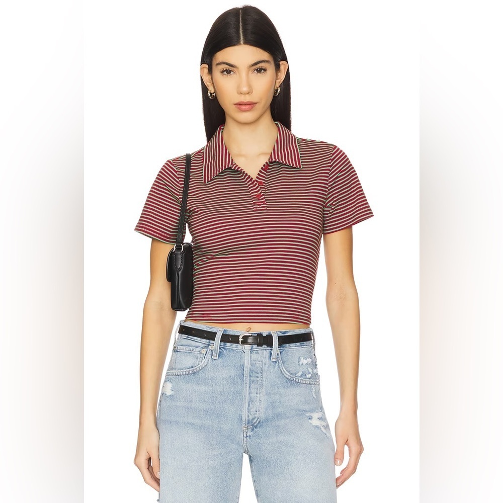 superdown Bronin Top in Red Stripe, Size S